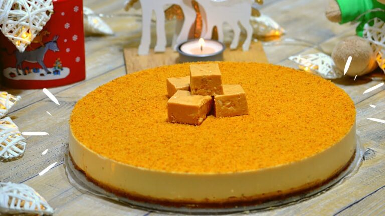 Tarta de turron blando con cuajada