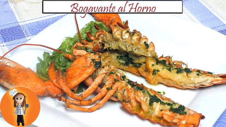 Bogavante al horno con ajo y perejil