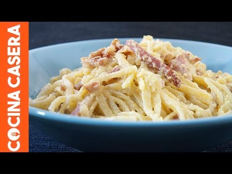 Como hacer pasta carbonara con nata