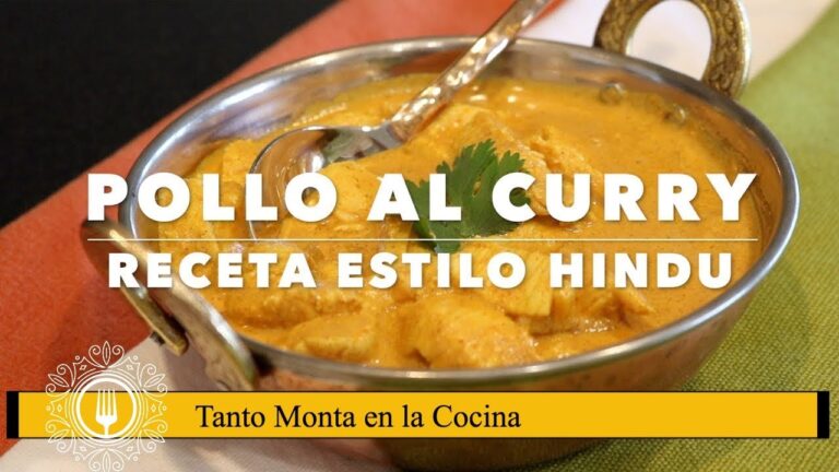 Pollo al curry con leche de coco hindú