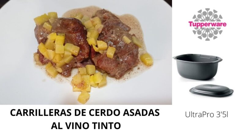 Carrilleras al horno con vino tinto