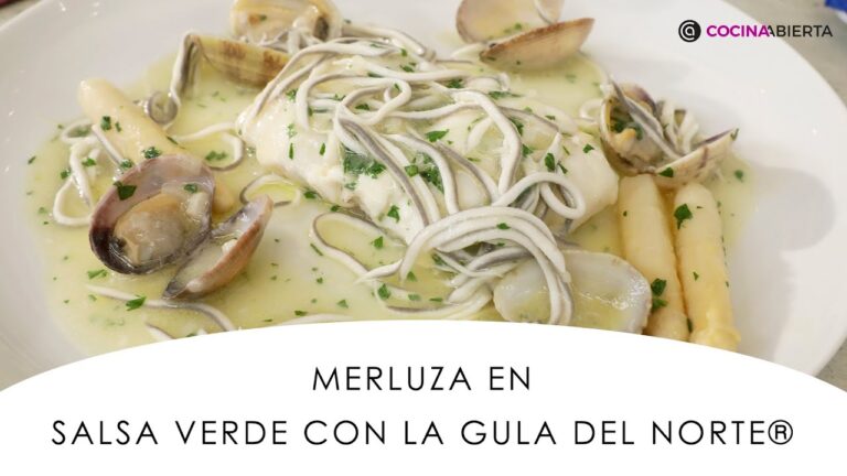 Merluza en salsa verde con gulas