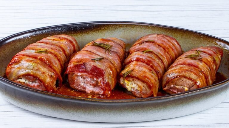 Solomillo de cerdo al horno con bacon
