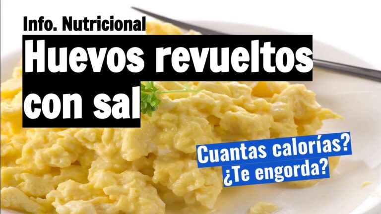 Cuantas calorias tiene un huevo revuelto