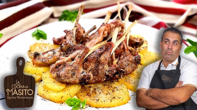 Chuletas de cordero al horno crujientes