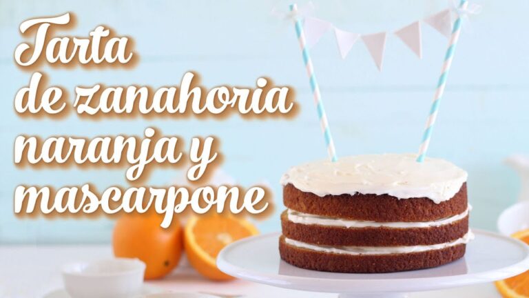 Tarta de zanahoria y queso mascarpone