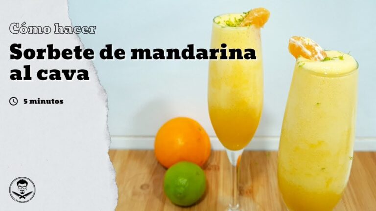 Sorbete de mango y cava thermomix