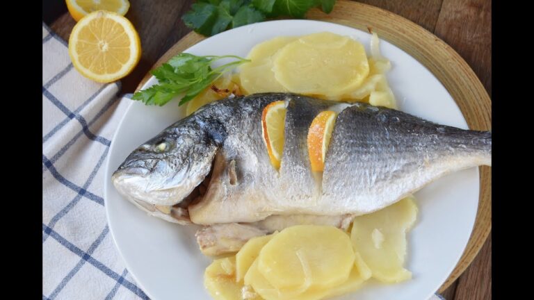 Dorada al horno con patatas panadera
