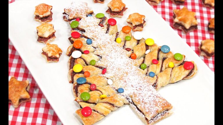 Receta &aacute;rbol de navidad de hojaldre