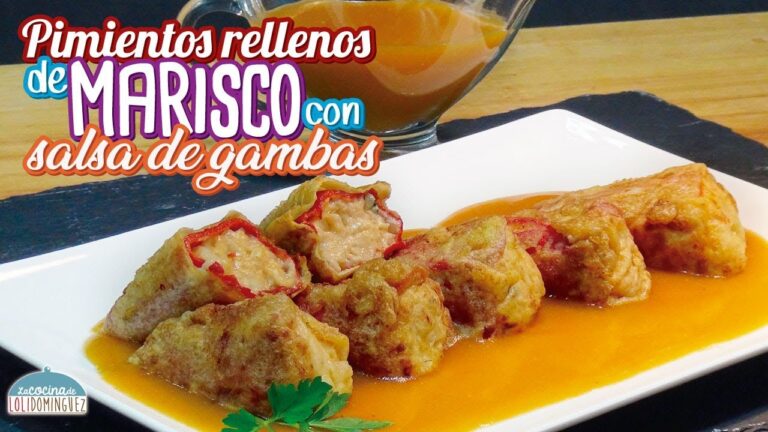 Salsa para pimientos rellenos de marisco