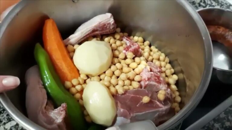 Cocido de garbanzos en olla express