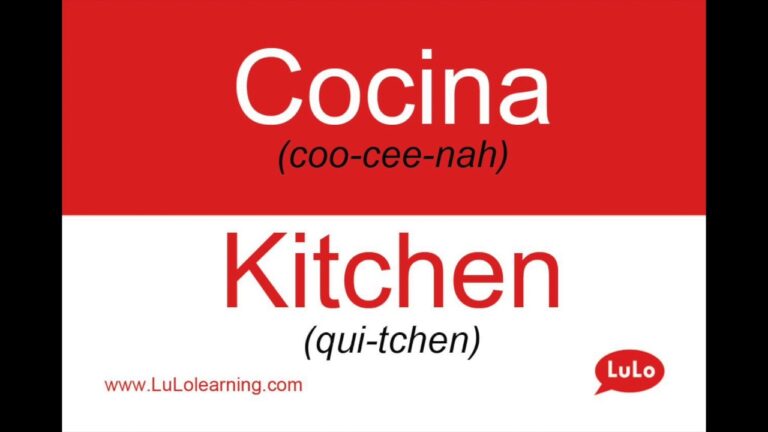 C&oacute;mo se dice en ingl&eacute;s cocina
