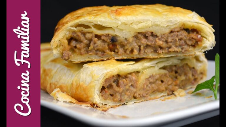 Hojaldre de carne picada y bechamel