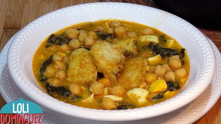 Recetas de potaje de garbanzos con bacalao
