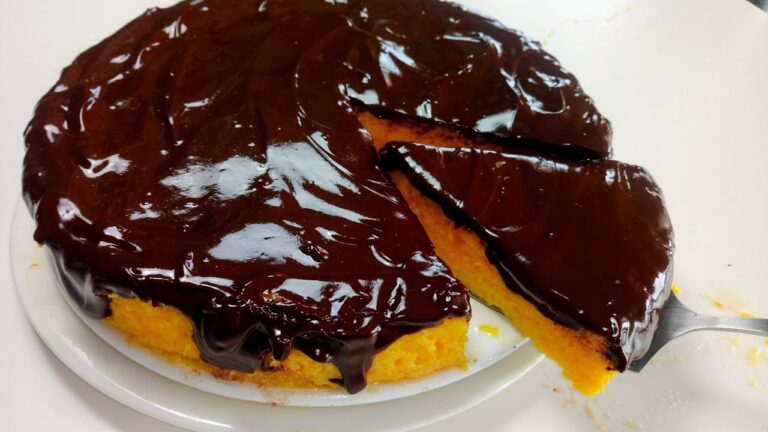 Tarta de calabaza y chocolate masterchef