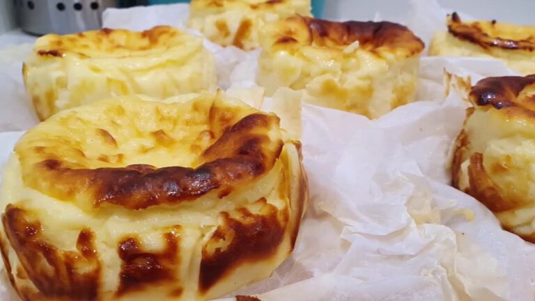 Tarta de queso en moldes individuales