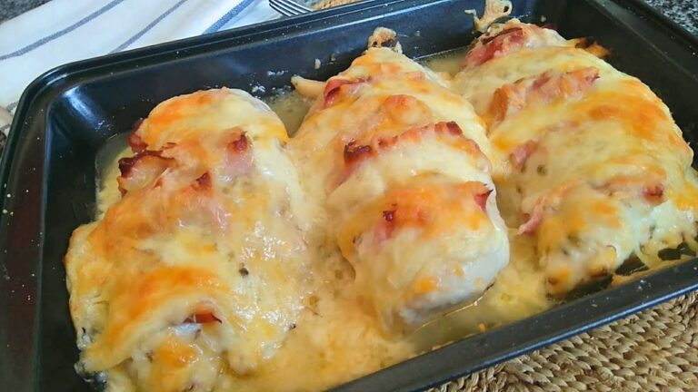 Pechuga de pollo al horno con queso