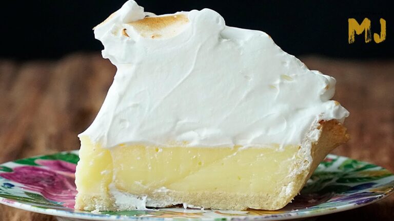 Tarta de limón con merengue postre