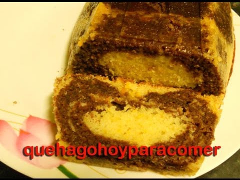 Bizcocho de yogur con naranja y chocolate