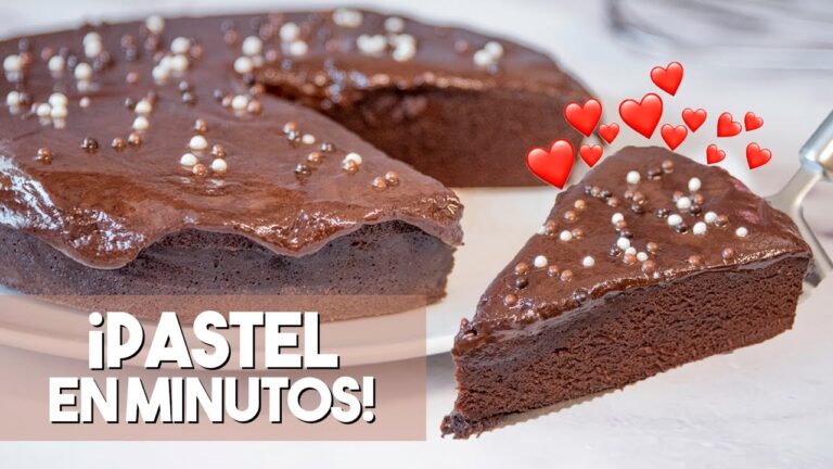 Tarta de chocolate en el microondas