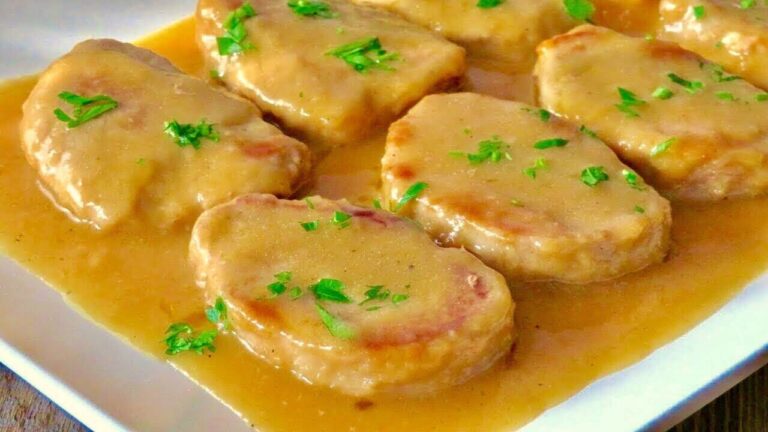 Solomillo de cerdo con vino blanco