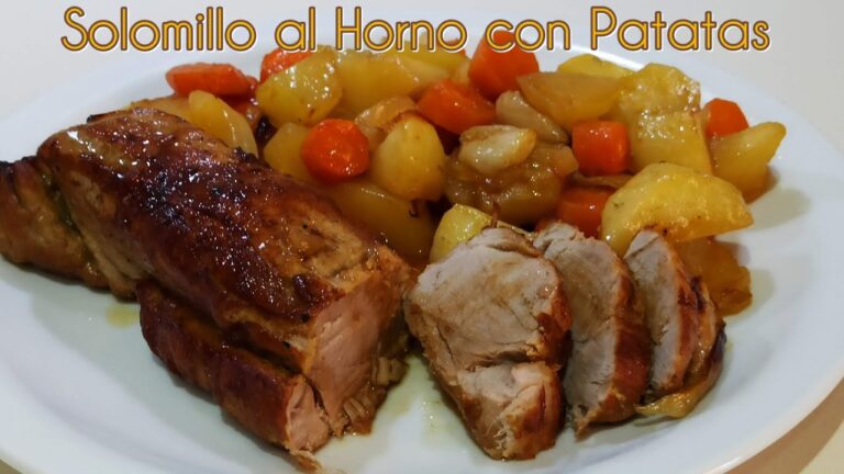 Solomillo de ternera al horno con patatas
