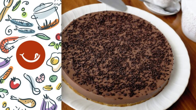 Tarta de chocolate sin horno con cuajada