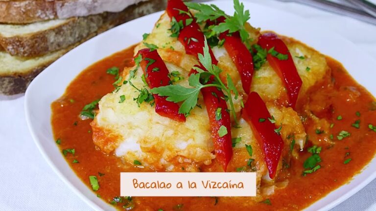 Bacalao a la vizcaina con patatas