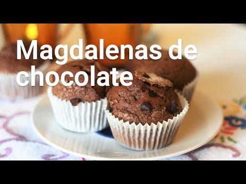 Como hacer magdalenas de chocolate caseras