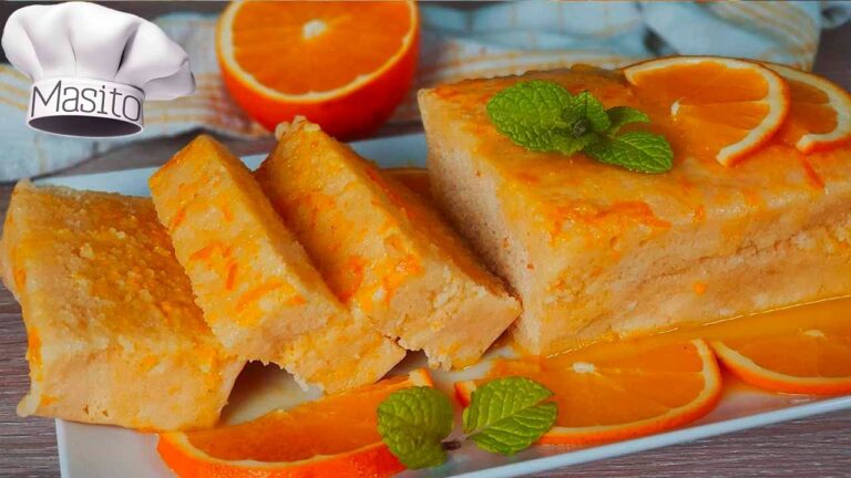 Bizcocho de naranja en el microondas