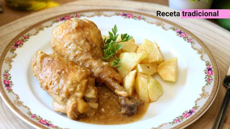 Pollo en pepitoria de la abuela