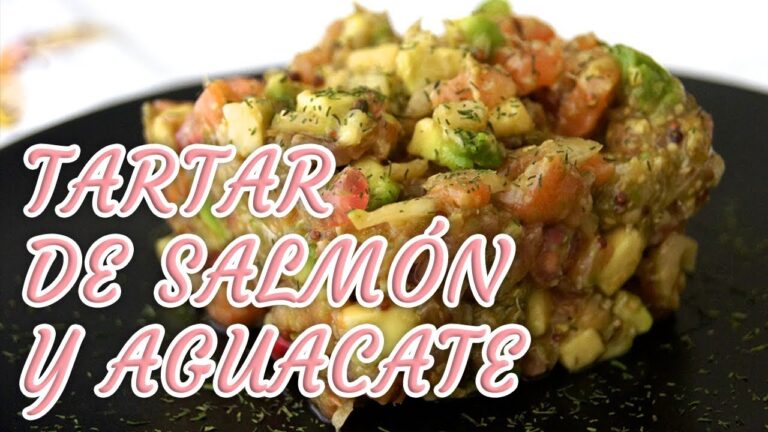 Tartar de salmón y aguacate con salsa de soja