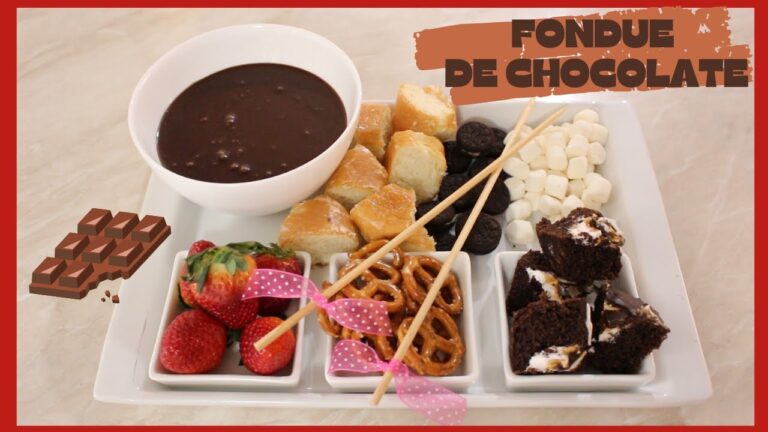 Como hacer una fondue de chocolate