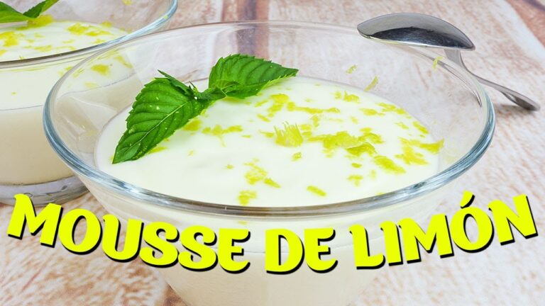 Cómo hacer mousse de limón casero