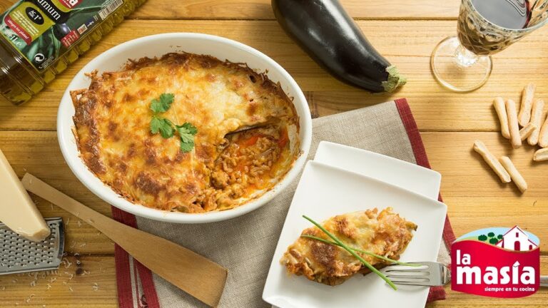 Pastel de berenjena y carne picada