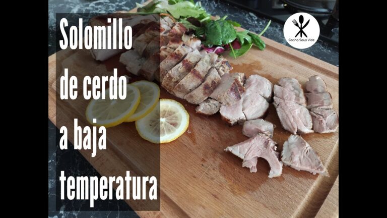 Solomillo de cerdo a baja temperatura