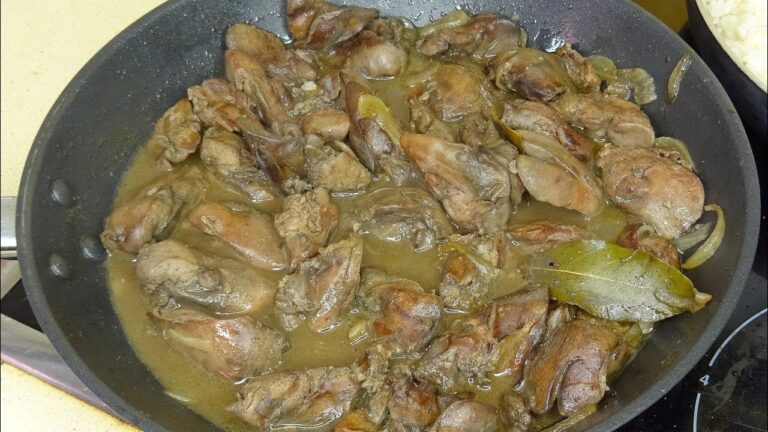 Recetas de higaditos de pollo encebollados