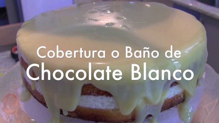 Como hacer cobertura de chocolate blanco