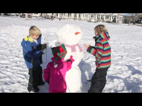 Como hacer un muñeco con nieve