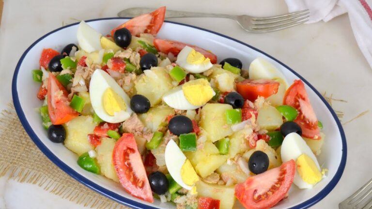 Ensalada campera de patatas y atún