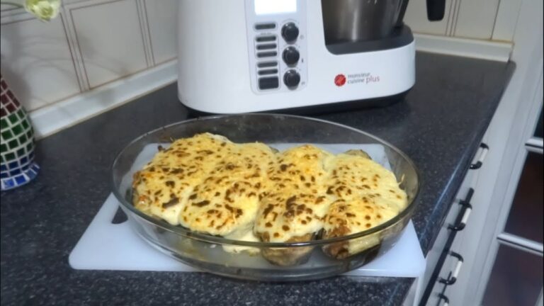Berenjenas rellenas de carne monsieur cuisine