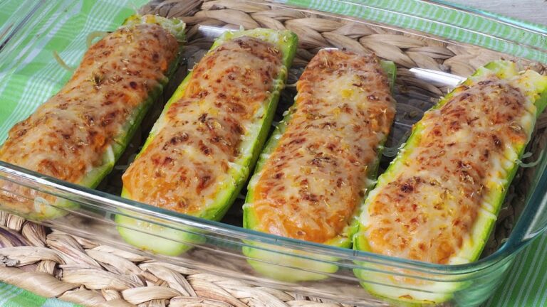 Recetas de calabacín relleno al horno