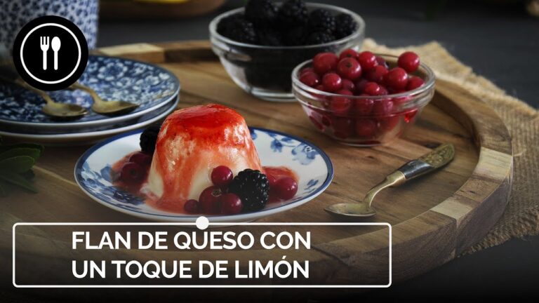 Flan de queso philadelphia y limón
