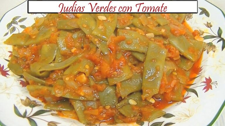 Como hacer judias verdes con tomate