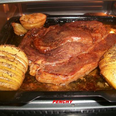 Churrasco de ternera al horno jugoso