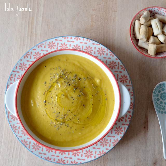 Crema de puerros y patatas thermomix