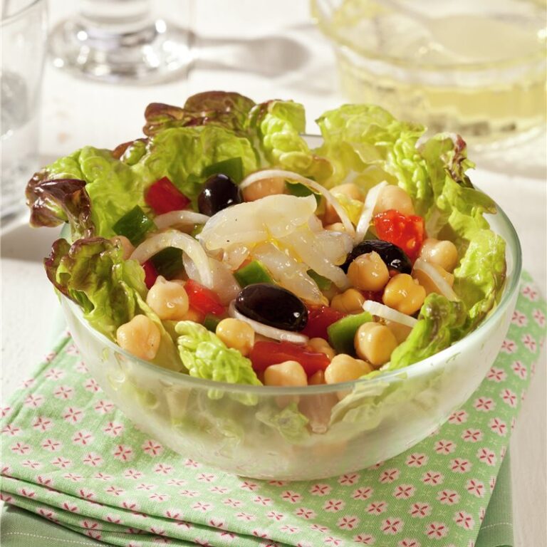 Ensalada de garbanzos con bacalao arguiñano
