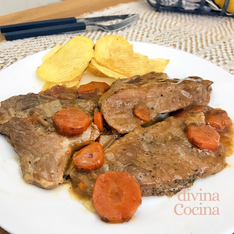 Filetes de cerdo en salsa argui&ntilde;ano