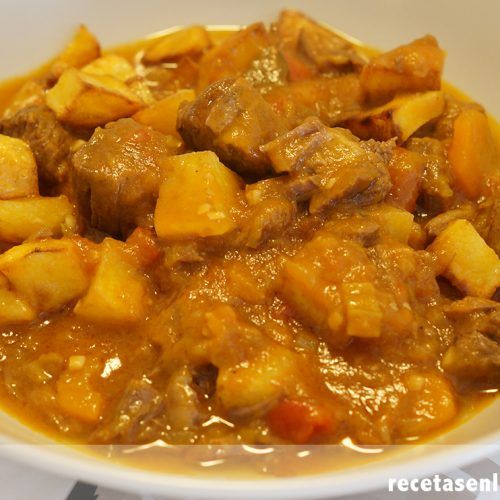 Patatas con carne olla express tiempo