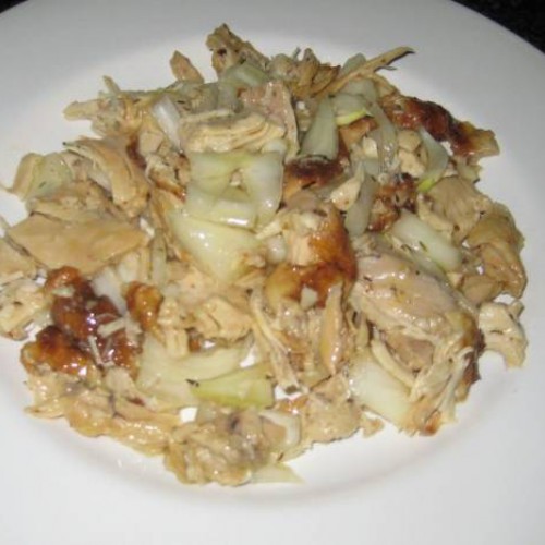 Receta con restos de pollo asado